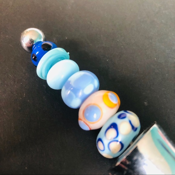 Wine bottle stopper Lampwork Glass Beads Gift Idea - Picture 3 of 3